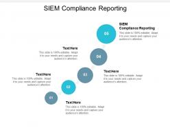 Siem compliance reporting ppt powerpoint presentation portfolio example cpb