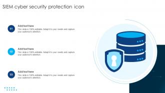 SIEM Cyber Security Protection Icon