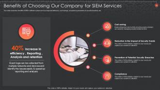 Siem For Security Analysis Benefits Of Choosing Our Company For Siem Services