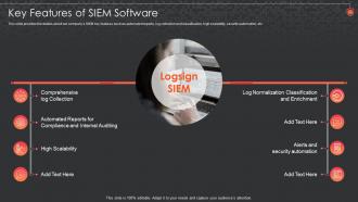 Siem For Security Analysis Key Features Of Siem Software