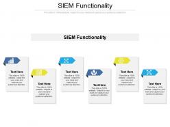Siem functionality ppt powerpoint presentation gallery microsoft cpb