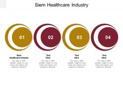 Siem healthcare industry ppt powerpoint presentation slides demonstration cpb
