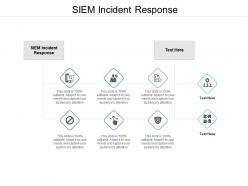 Siem incident response ppt powerpoint presentation file example file cpb