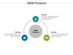 Siem products ppt powerpoint presentation layouts gallery cpb
