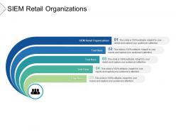 Siem retail organizations ppt powerpoint presentation summary guidelines cpb