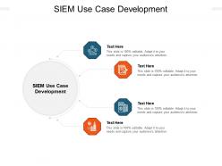Siem use case development ppt powerpoint presentation file guidelines cpb