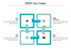 Siem use cases ppt powerpoint presentation show graphics pictures cpb