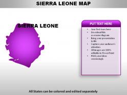 Sierra leone country powerpoint maps