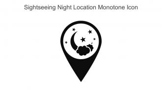 Sightseeing Night Location Monotone Icon In Powerpoint Pptx Png And Editable Eps Format
