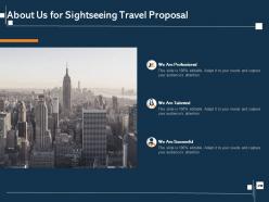 Sightseeing Travel Proposal Powerpoint Presentation Slides