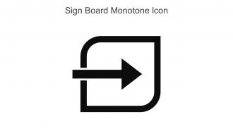 Sign Board Monotone Icon In Powerpoint Pptx Png And Editable Eps Format