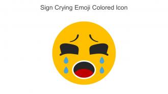 Sign Crying Emoji Colored Icon In Powerpoint Pptx Png And Editable Eps Format