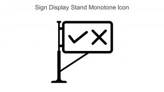 Sign Display Stand Monotone Icon Icon In Powerpoint Pptx Png And Editable Eps Format