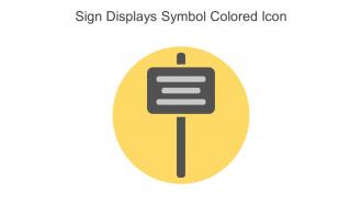 Sign Displays Symbol Colored Icon In Powerpoint Pptx Png And Editable Eps Format