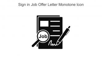 Sign In Job Offer Letter Monotone Icon In Powerpoint Pptx Png And Editable Eps Format