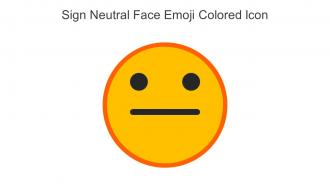 Sign Neutral Face Emoji Colored Icon In Powerpoint Pptx Png And Editable Eps Format