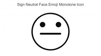 Sign Neutral Face Emoji Monotone Icon In Powerpoint Pptx Png And Editable Eps Format