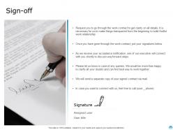 Sign off business management 901 ppt powerpoint presentation show model