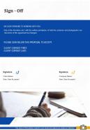 Sign Off Corporate Photography Proposal Template One Pager Sample Example Document