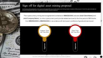 Sign Off For Digital Asset Mining Proposal Ppt Outline Graphics Template