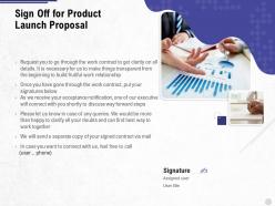Sign off for product launch proposal ppt powerpoint presentation summary outfit