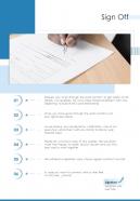 Sign Off Real Estate Proposal One Pager Sample Example Document