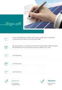Sign Off Solar Proposal Template One Pager Sample Example Document
