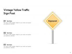 Sign Post Directional Background Informing Informative Solutions