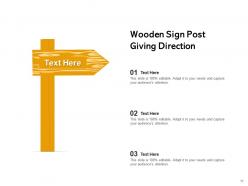 Sign Post Directional Background Informing Informative Solutions