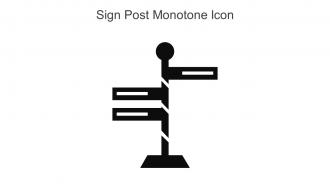 Sign Post Monotone Icon In Powerpoint Pptx Png And Editable Eps Format