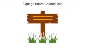 Signage Board Colored Icon In Powerpoint Pptx Png And Editable Eps Format
