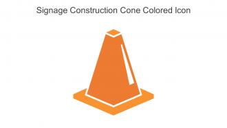 Signage Construction Cone Colored Icon In Powerpoint Pptx Png And Editable Eps Format