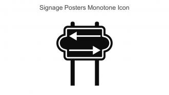 Signage Posters Monotone Icon In Powerpoint Pptx Png And Editable Eps Format