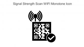 Signal Strength Scan WIFI Monotone Icon In Powerpoint Pptx Png And Editable Eps Format