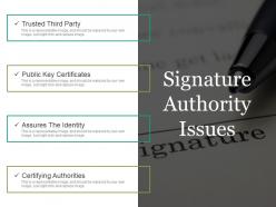 Signature authority issues example of ppt