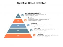 Signature based detection ppt powerpoint presentation model diagrams cpb