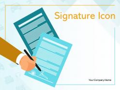 Signature icon agreement dollar sign fountain digital electronic declaration