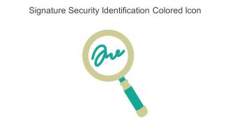 Signature Security Identification Colored Icon In Powerpoint Pptx Png And Editable Eps Format