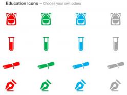 Signature test tube bag degree ppt icons graphics