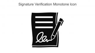 Signature Verification Monotone Icon In Powerpoint Pptx Png And Editable Eps Format