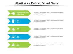 Significance building virtual team ppt powerpoint show layout cpb