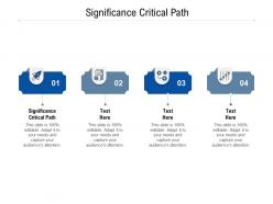 Significance critical path ppt powerpoint presentation ideas themes cpb