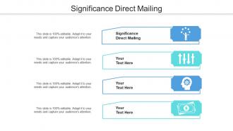 Significance direct mailing ppt powerpoint presentation professional model cpb