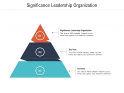Significance leadership organization ppt powerpoint presentation layouts inspiration cpb
