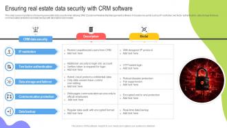 Significance Of A Powerful Ensuring Real Estate Data Security With CRM Software Ppt Example