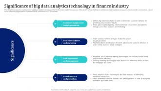 Significance Of Big Data Analytics Technology In Finance Industry