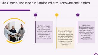Significance Of Blockchain In Digital Transformation Of Banks Training Ppt