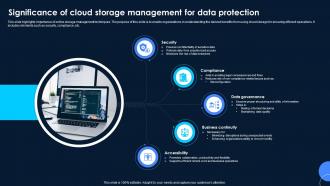 Significance Of Cloud Storage Management For Data Protection