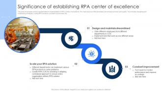 Significance Of Establishing RPA Center Of Excellence