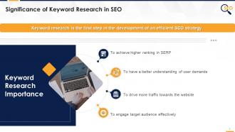 Significance of keyword research in seo edu ppt